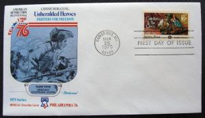 US #1560, Salem Poor, FDC (Fleetwood) Unaddressed L10