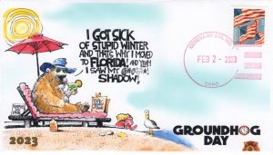 23-279, 2023, Groundhog Day, Event Cover, Local Postmark, Geneva NY