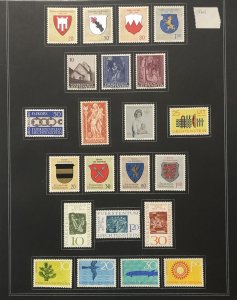 Beautiful Liechtenstein Collection on Homemade Pages to 1990 - $200+ Scott