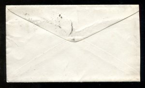 d395 - USA. Boston 1880s Fancy Cork H Cancel on Cover to Raymond NH