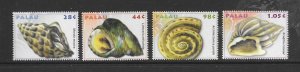 PALAU #963-6 SHELLS MNH