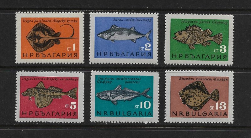 FISH - BULGARIA #1403-8  MNH