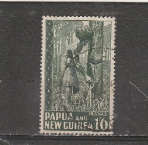 Papua New Guinea  Scott#  132  Used  (1952 Rubber Tapping)