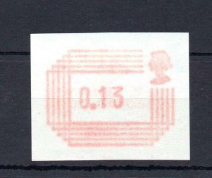 13p FRAMA PRINTED ON THE GUMMED SIDE UNMOUNTED MINT