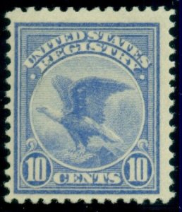 US #F1, 10¢ Eagle Registration stamp, fresh og, NH, VF, Scott $160.00