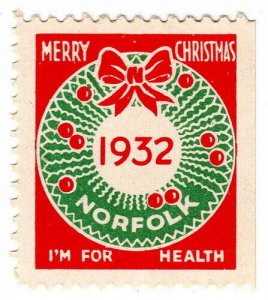 (I.B) US Cinderella : Christmas Seal (Norfolk 1932)