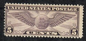 C16 Winged Globe MNH Single (perf 10.5 x 11)