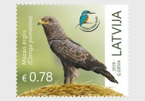 H01 Latvia 2019 Latvian Fund for Nature - Lesser Spotted Eagle MNH ** Postfrisch