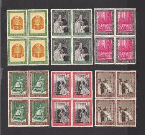 VATICAN CITY SC# 439-44 F-VF MNH 1966 BK/4