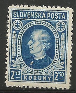 SLOVAKIA 32 MINT HINGED, ANDREJ HLINKA