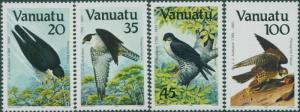 Vanuatu 1985 SG402-405 Peregrine Falcon set MNH