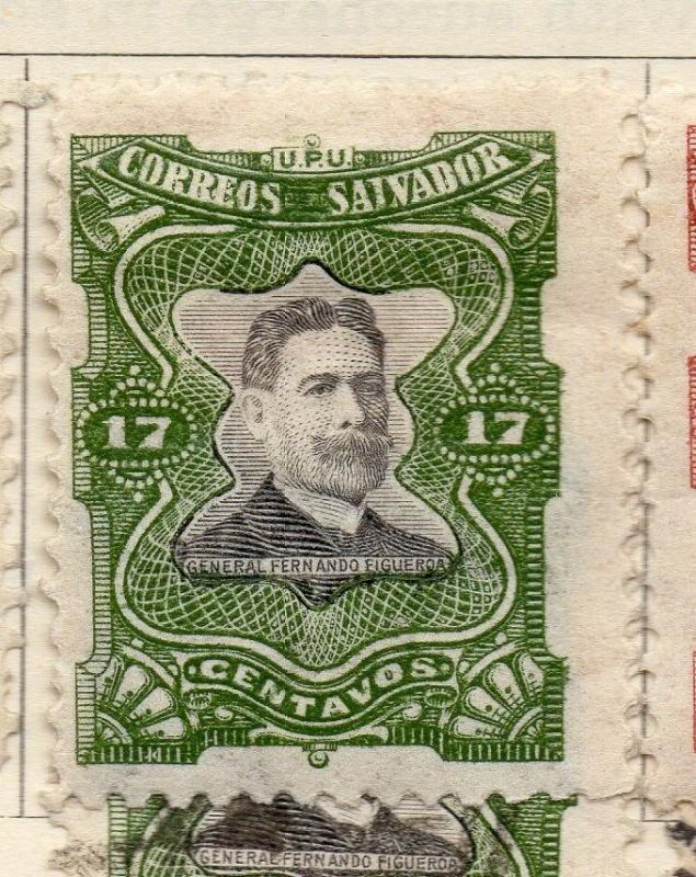 Salvador 1910 Early Issue Fine Mint Hinged 17c. 298267