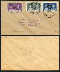 Fiji 1937 Coronation on a Cover