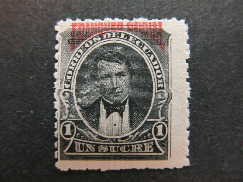 A4P45F20 Ecuador Official Stamp 1895 1s mnh**