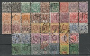 Malaya Singapore 1921-33 Straits Settlements KGV 41V USED MSCA SG#218-241 M2504