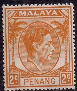 Malaya Penang 1949 - 52 KGV1 2ct Orange Umm SG 4 ( J1370 )