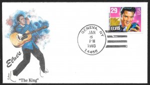 UNITED STATES FDC 29¢ Elvis 1993 Edken Unofficial City