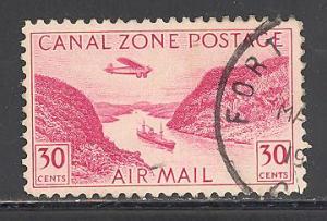 Canal Zone Sc # C12 used (DT)