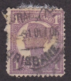 Queensland # 121, Queen Victoria, Used, 1/3 Cat.