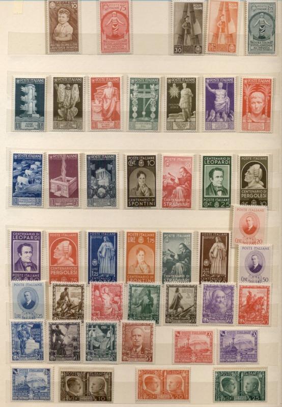 ITALY COLLECTION 1863-1985 -11 large stockbooks, Scott cat $49,439.00