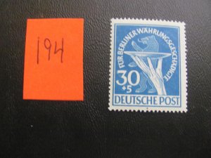 GERMANY BERLIN 1949 MNH SC 9NB3 SINGLE VF  (194)