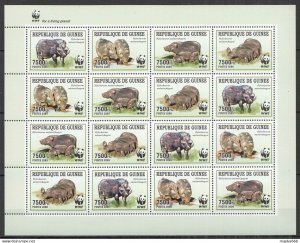 2009 Guinea Wwf Wild Boars Animals Fauna #4286-4289 Full Sh ** Nw0452