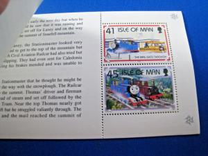 ISLE OF MAN  -  SCOTT # 661C  -  THOMAS THE TANK ENGINE BOOKLET  -  MNH