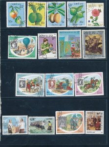 D397513 Laos Nice selection of VFU (CTO) stamps