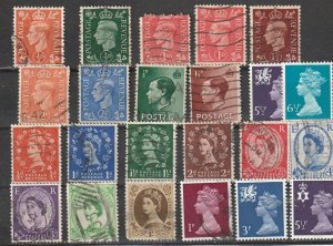 Great Britain Used George VI, Edward VII,QEII #190911-3