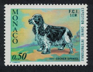 Monaco Cocker Spaniel Intl Dog Show Monte Carlo 1971 MNH SG#1007