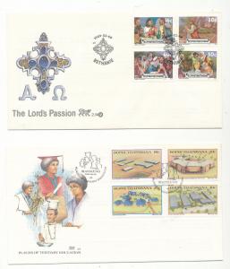 Bophuthatswana 1987/90 Religion Air Art Covers FDC (12) KS1781