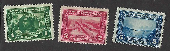 #397, 398, 399, 400, 400a Full Set, Mint H, 398 NH