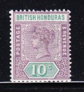 Album Treasures British Honduras Scott # 53  10c  Victoria  Mint Hinged