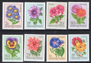 Thematic stamps HUNGARY 1968 FLOWERS 2397/04 mint