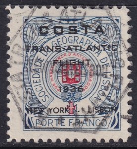 Portugal 1936 Sanabria 501 Costa Trans-Atlantic semi-official air post used