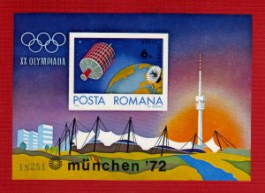 1972 - Rumania - JJOO de Munich 72 - Michel BL 98 - MNH - RU- 266 - 01