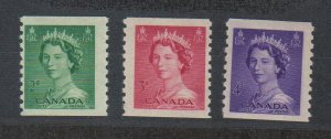 Canada,  Queen Elizabeth II (SC# 331-333) MNH SET