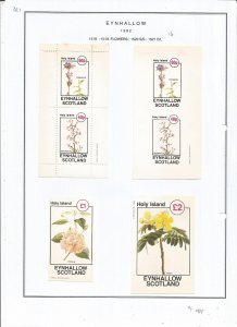 EYNHALLOW -1982 - Flowers - Sheets - Mint Light Hinged - Private Issue