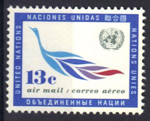 United Nations New York  1963  bird  13c   #