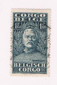 Belgian Congo  #122 Used Morton Stanley (B0202)