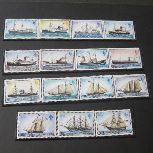 Falkland Islands 1978 Sc 260-274 ship set of 15 MNH