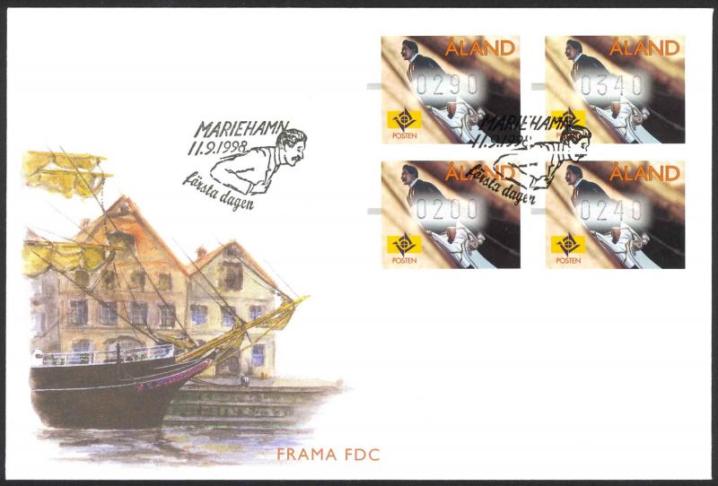 Finland Aland Islands FDC 1998 Frama