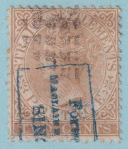 STRAITS SETTLEMENTS 10  USED - NO FAULTS VERY FINE! - DEJ