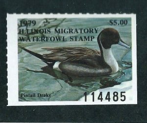 ILLINOIS STATE DUCK  #5 -  MINT NEVER HINGED   -   SCV: $100.00