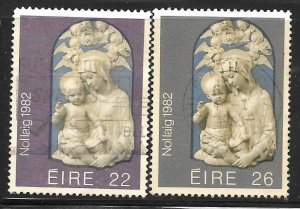 Ireland 535-536: Madonna and Child, used, VF