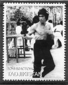 Tajikistan 2000 BRUCE LEE Martial Artist 1 value Perforated Mint (NH)