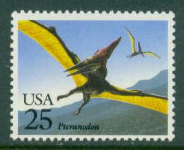 2423 25c Pteranodon Fine MNH