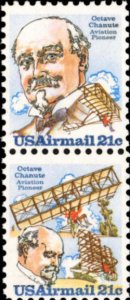 C94a 21c Octave Chanute Pair