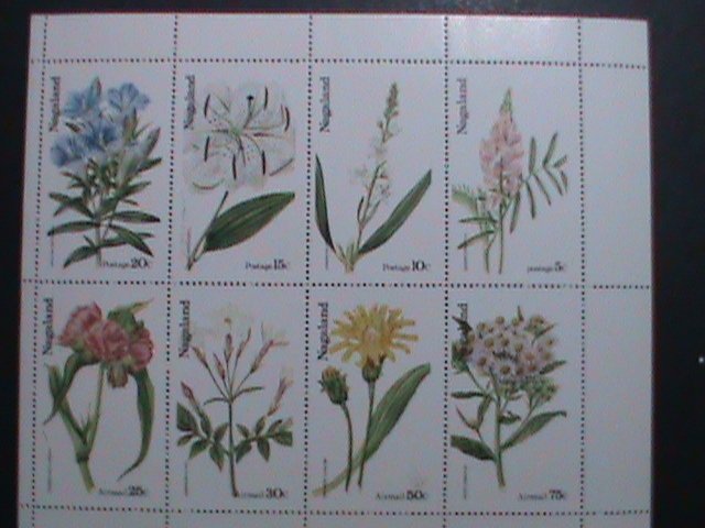 NAGALAND-WORLD FAMOUS LOVELY WILD FLOWERS MNH S/S VF-EST.VALUE $12