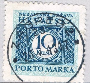 Croatia J17 Used Postage Due 10k 2 1943 (BP85818)